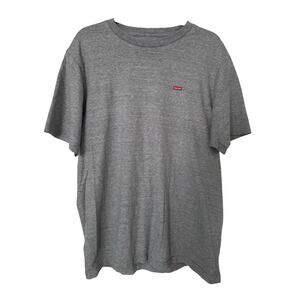SUPREME Grey Heathered Small Box Logo Shirt Mens Large L DESIGNER